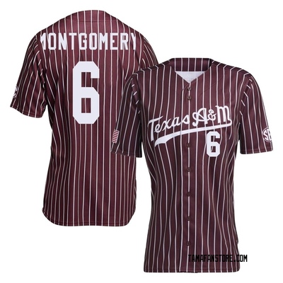 Women's Braden Montgomery Texas A&M Aggies Replica Maroon Baseball Jersey