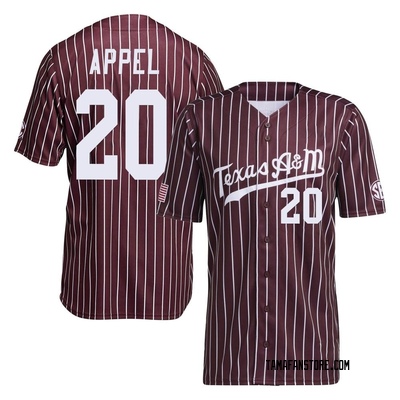 Youth Jackson Appel Texas A&M Aggies Replica Maroon Baseball Jersey