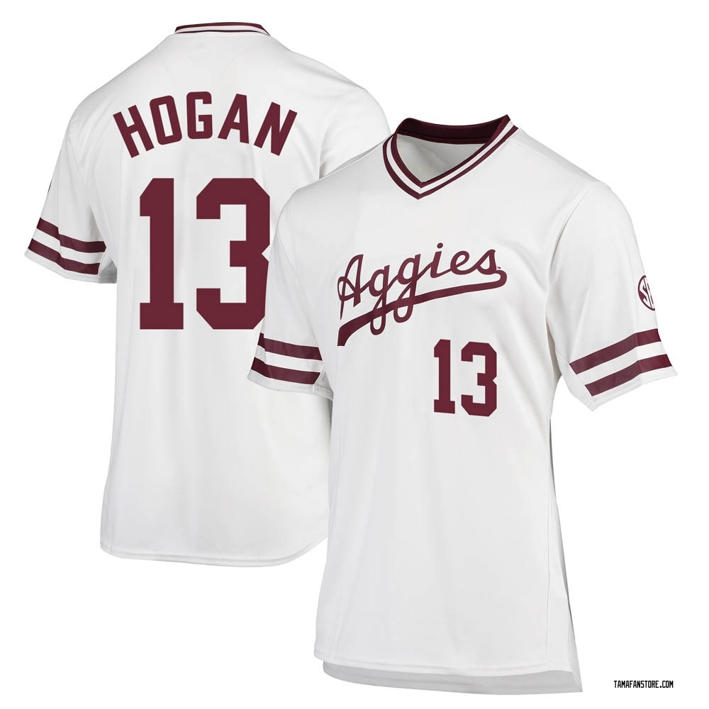 Youth Robert Hogan Texas A&M Aggies Replica Baseball Jersey - White